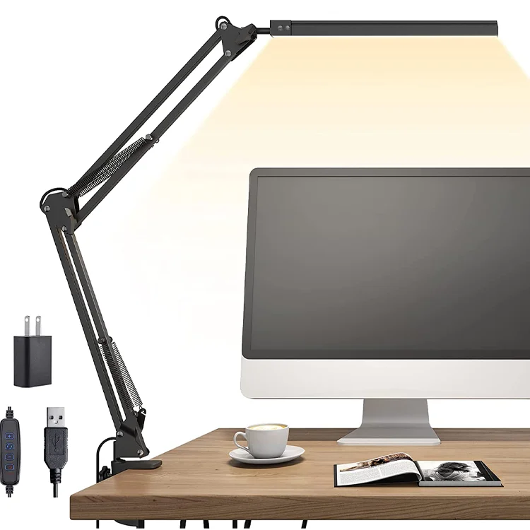 CE FCC 10  Brightness Levels  Desk Lamp Led with 3 Color Modes for Home Office