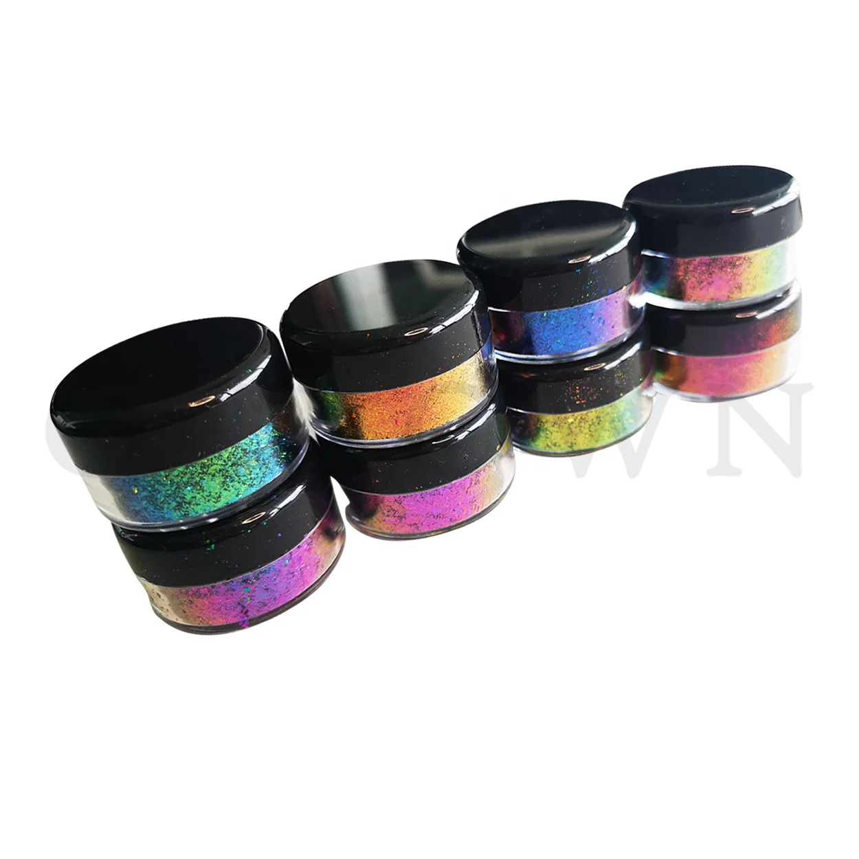 Косметика Ocrown тени для век с камелеоном/снежинками Хамелеона многохромовый пигмент