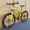 21-speed yellow triple-spoke wheel