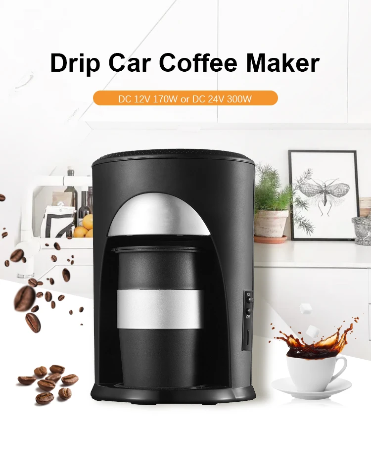 Best Drip Coffee Machine Ce/rohs/lfgb 12v 24v Auto Car Coffee Maker
