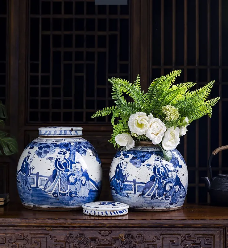 古代の青と白の手描きのトルコの家の装飾の花瓶中国の短いシリンダー収納瓶 Buy トルコ家の装飾 短円筒花瓶 花瓶中国 Product On Alibaba Com