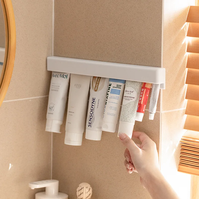 Stylish Wall-Mounted Bathroom Storage Rack