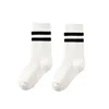 Calzino bianco + strisce nere
