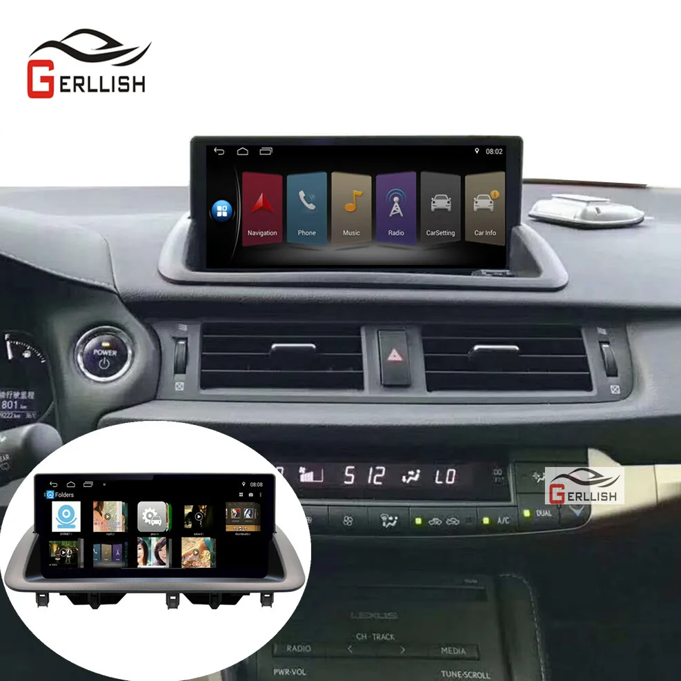 Android Car Multimedia DVD Player for Lexus CT CT200 CT200H 2012-2018 GPS Navigation Radio Stereo Head Unit Support Audio System