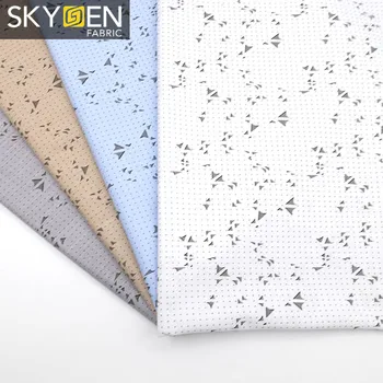 Skygen stretch white black brown gray medium weight plain woven  72% polyester 25% viscose 3% spandex plain fabric