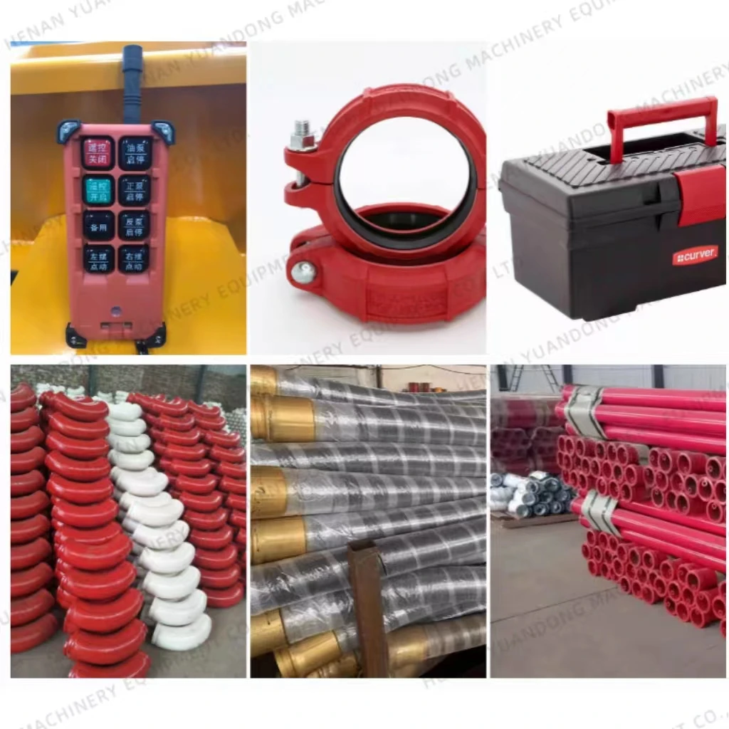 Widely Used Sand Concrete Pump Machine 15M3/H Customized Voltage Stationary Concrete Pump