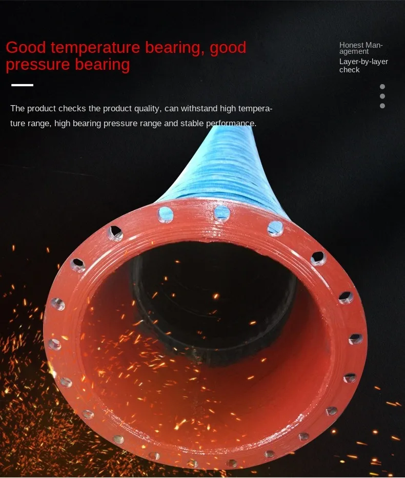 Large Diameter Suction And Drainage Flange Hose Can Be Customized For
