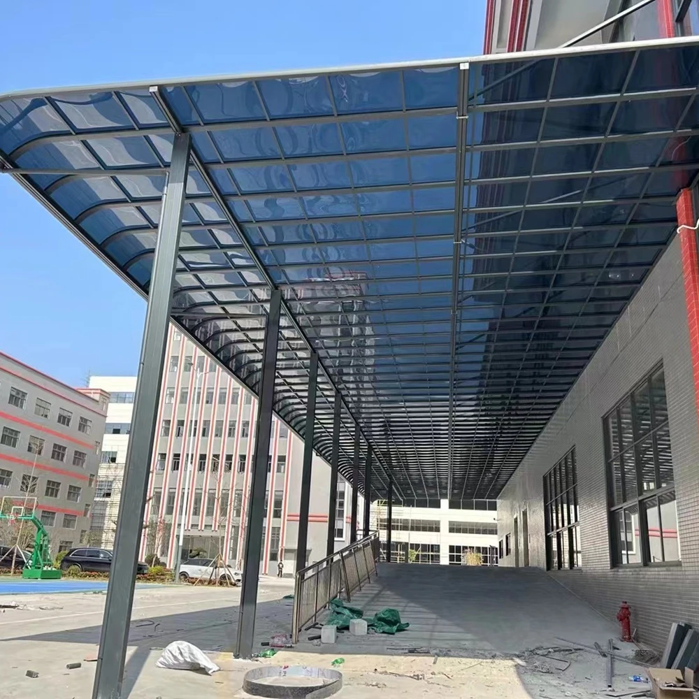 Waterproof Outdoor Polycarbonate Sheet Polycarbonate Plate Balcony Patio Transparent Roof