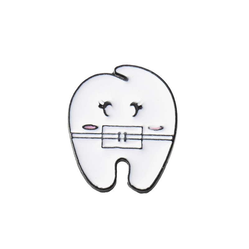 12 Stück Zahn-Anstecknadeln - Lustige Emaille-Pins Für Kleidung Und Accessoires