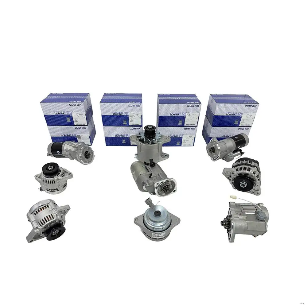 Industrial Engine Parts IZUMI RIK DEH220-5 Starter Motor & Alternator for Doosan