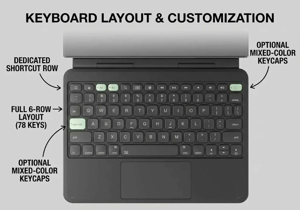 129 inch backlit rechargeable tablet keyboard case-7