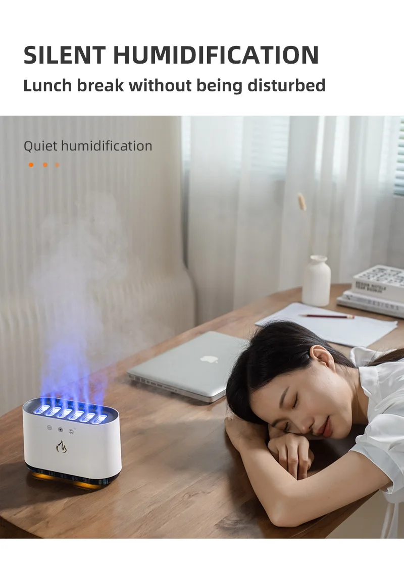 Luxury Home Decor Best Gift Ultrasonic Mist Maker Dynamic Pickup Musical Lighting Cool Creative Design Colorful Light Humidifier