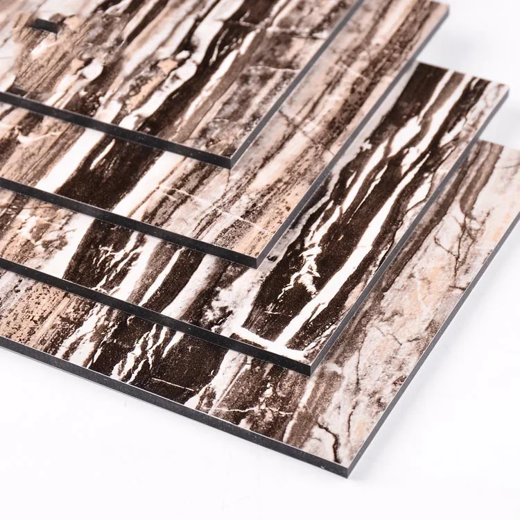 Modern Marble Design Aluminium Cladding Sheets Anti-Static Composite Panel