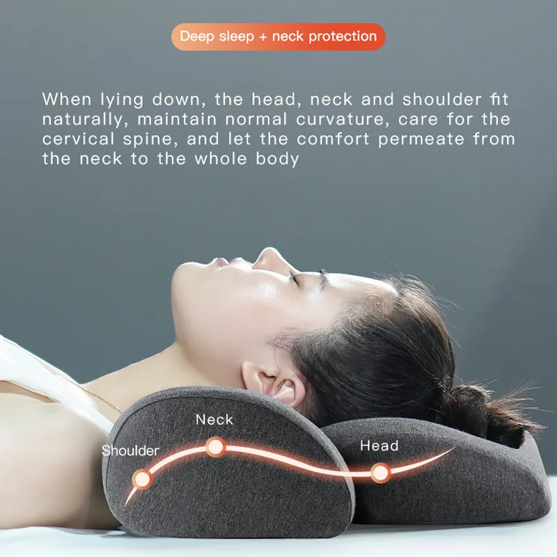 2 In 1 Cervical Neck Pillow For Sleeping Memory Foam Cervical Heated