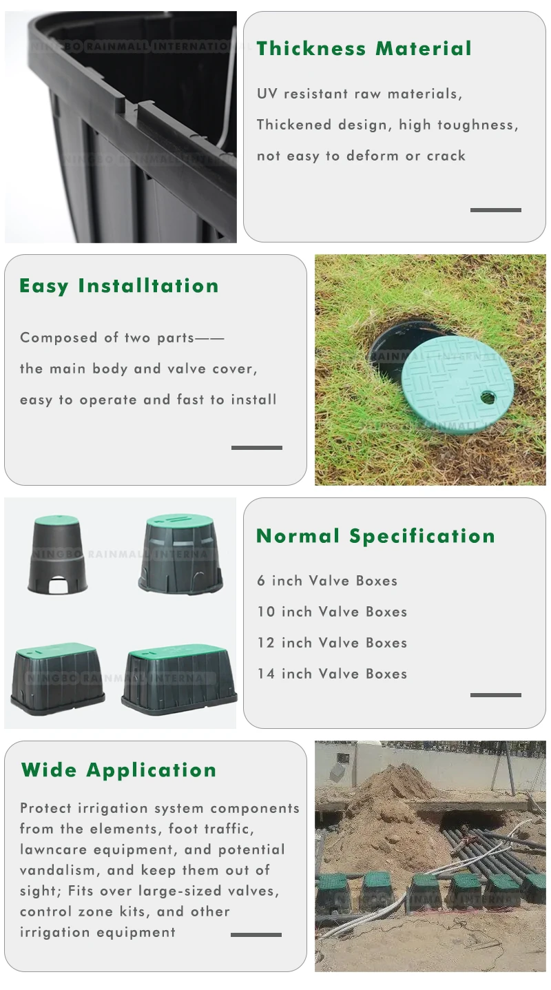 Farm Irrigation Control Valve Box 14 Inch Plastic Valve Box For ...