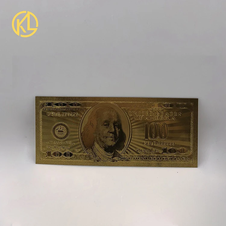 Us Gold Banknote 1 Dollar In 24k Gold Plated Pvc Banknotes Collection And  Not Currency - Buy Gold Banknote,Banknotes,Collection Banknote Product on  Alibaba.com