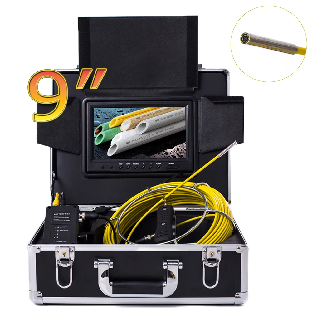 Factory Direct Supply CCTV Pipe Inspection Camera with DVR Function&6.5mm Camera Head