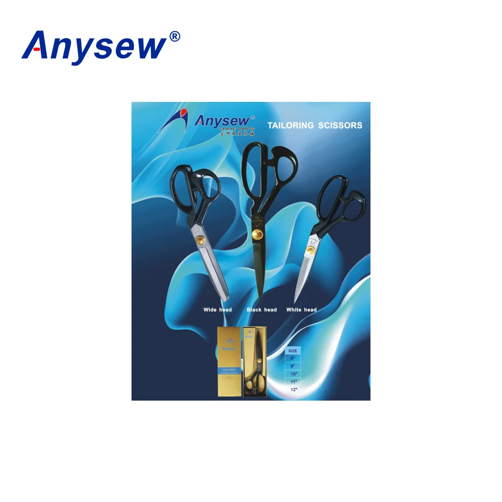 Sewing Machine Spare Parts Tailoring Scissors Black/White Head