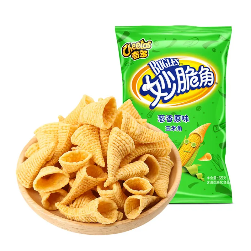 Exotic Snacks Bugles Wholesale Snacks Crispy Food Grade Corn Chips Popular Brand 65g