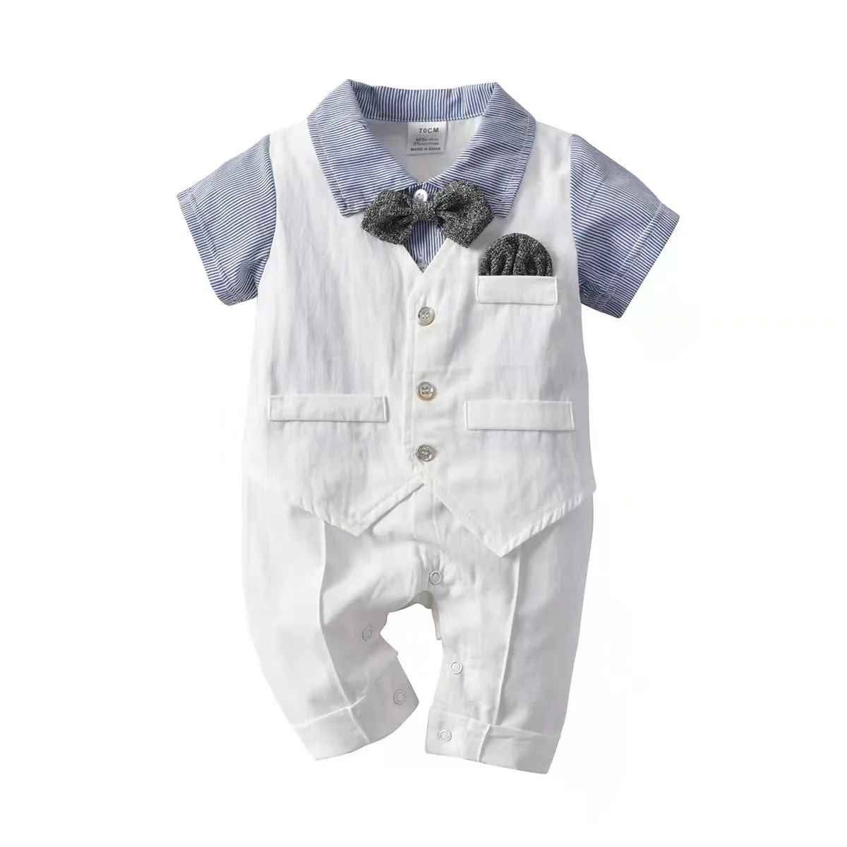 Izhansean Newborn Infant Baby Boys Gentleman Clothes Flamingos