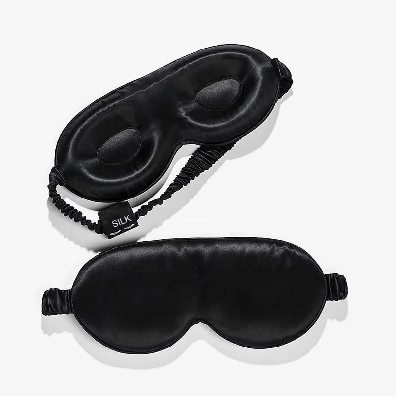 OEKO-TEX100 22momme шелка 3d маска для глаз путешествий чистого и атласа 3D шелковая