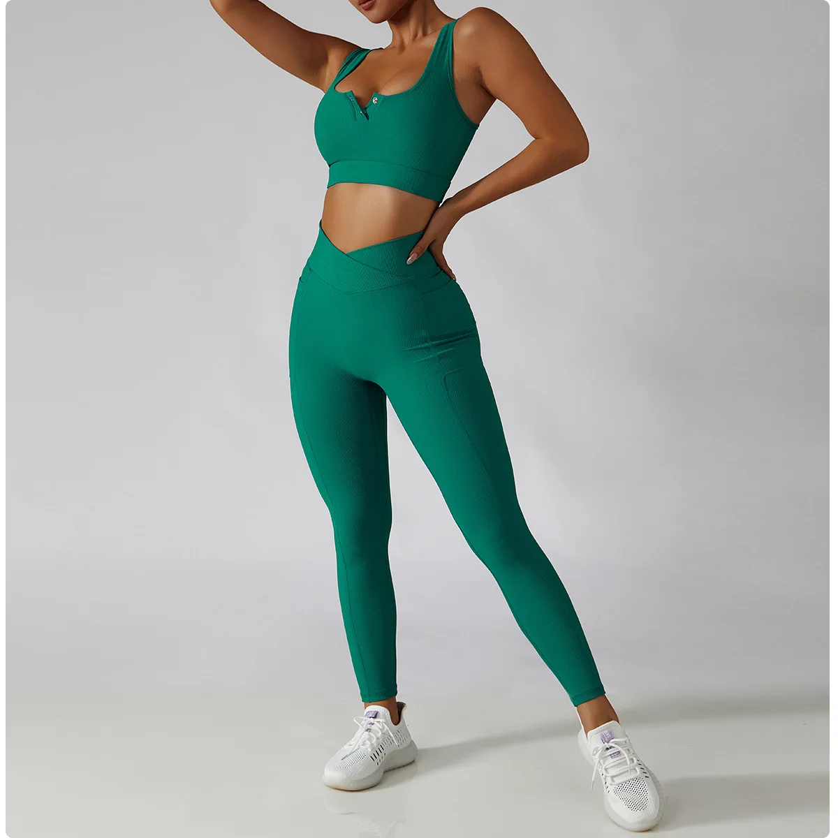 Push Up Rib No Embarrassment Line Yoga Pants Summer High Waist Hip Lift