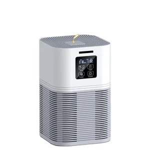 Portable LED Touch Screen Air Purifier for Home Children Pets Activated Carbon Filter True HEPA Diffuser Electric Aromatherapy