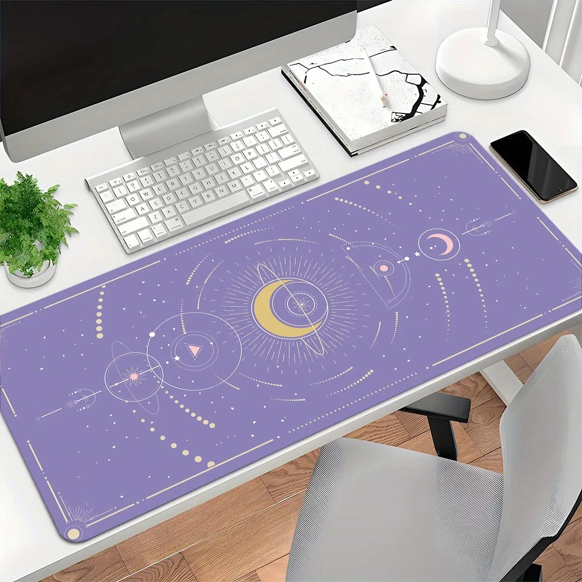 Moon and Stars Fantasy-themed Stylish Cool PC Gaming Mouse Pads Gamer Mats Teclado Pad M aperçu 4