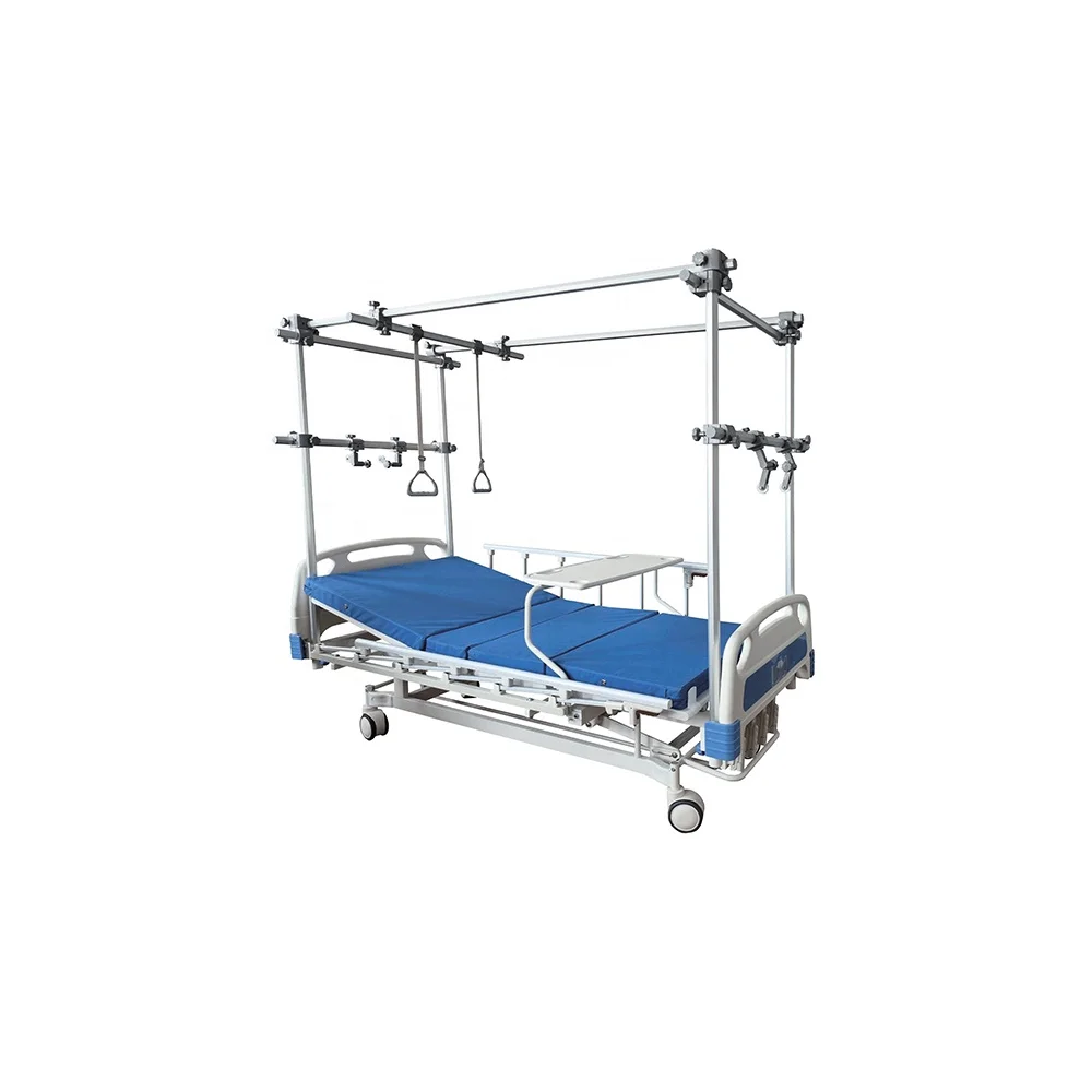 Hospital Furniture Orthopaedic Traction Bed Removable Frame Metal Adjustable Infusion Modern for Fracture Treatment School Use 6