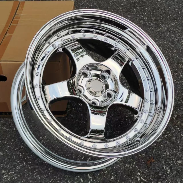 New Juwa KN JS1091 18 Black Rims Racing Wheel Deep Dish S1 5*114.3 