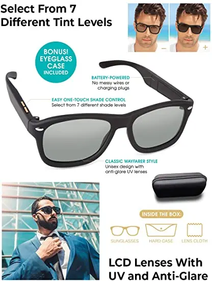 7 shade lcd sunglasses