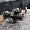8 pezzi - Pentola per latte da 18 cm - Pentola per zuppa da 20 cm - Pentola per zuppa da 24 cm - Padella da 26 cm
