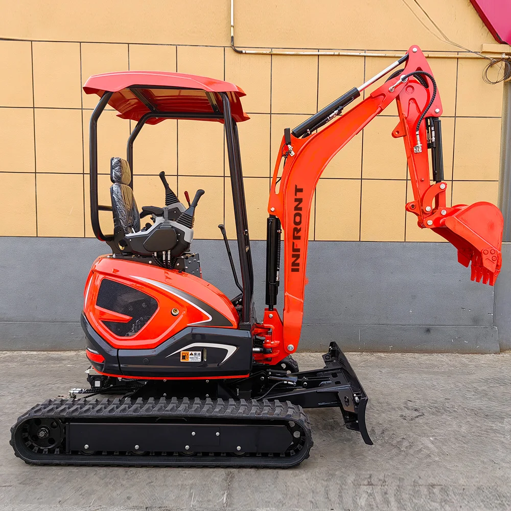 Free Shipping 2.5 Ton 2500kg Mini Excavator with 800mm Flat Bucket