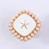 White background with stars and pearls
