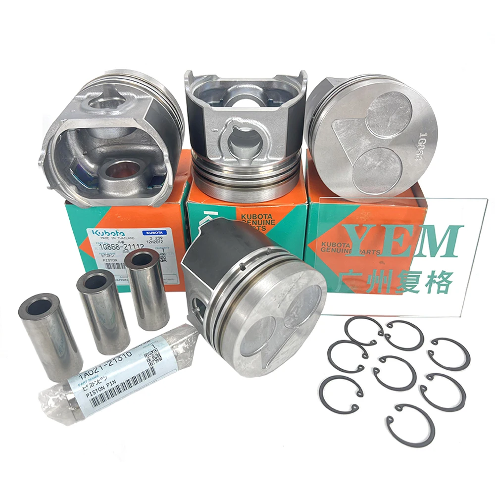 D722 D750 D782 D902 Piston for Kubota Piston With Pin Excavator Parts