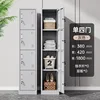Single four-door locker [gray and white]