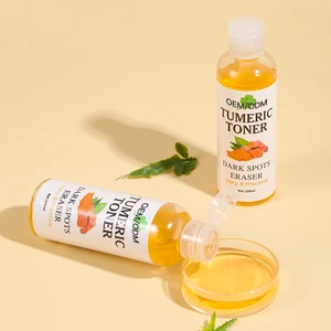Custom 100ml Organic Turmeric Face Toner for Hydrating Moisturizing Anti-Acne Whitening Lightening Oil Control and Skin Firming