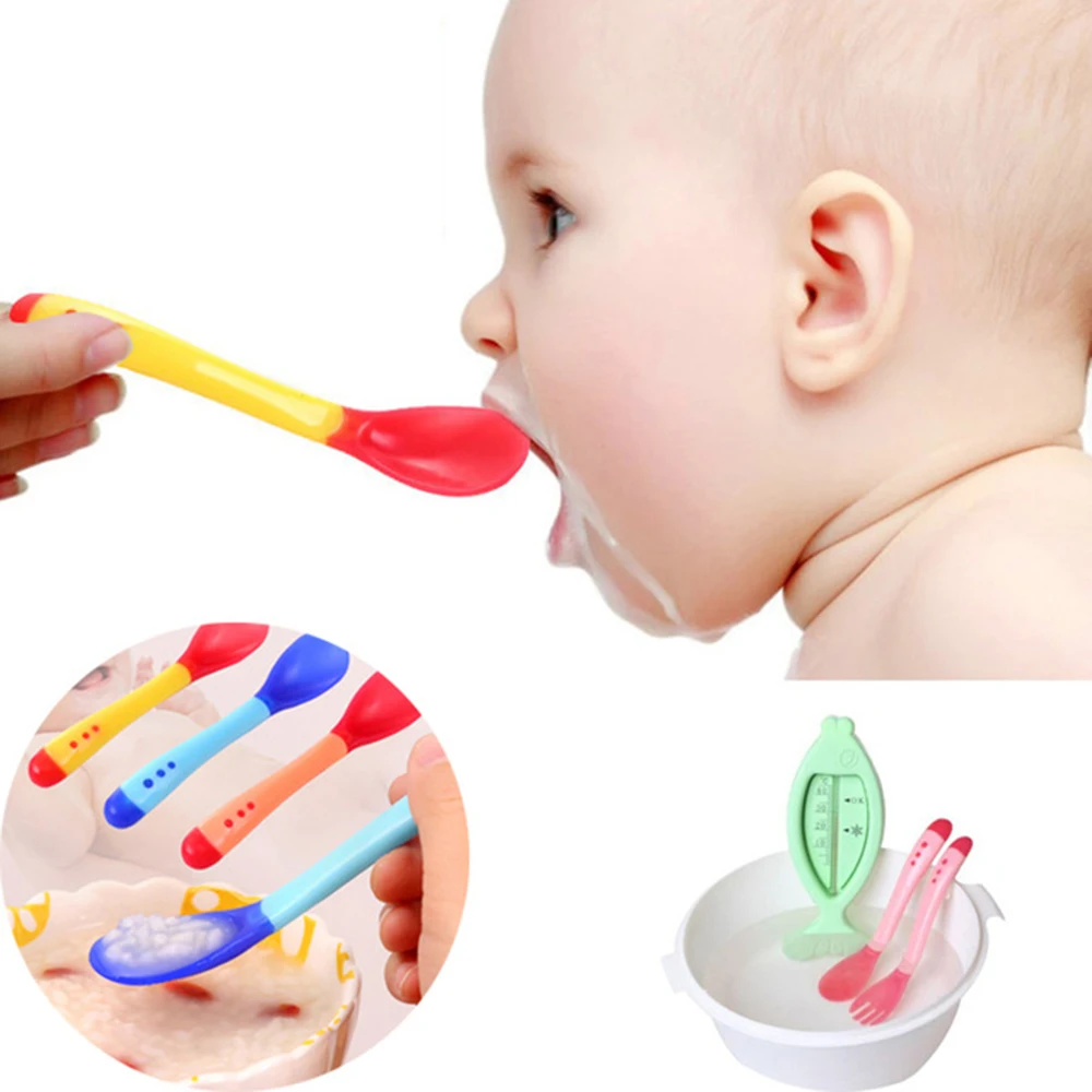 Baby Products Online - 3 Colors Temperature Sensing Spoon for Kids