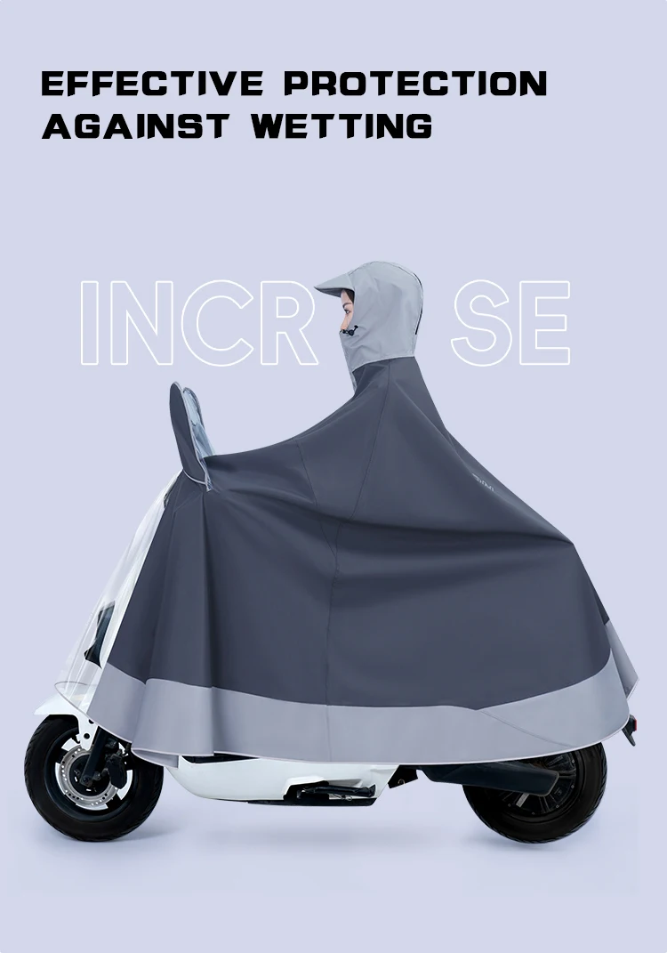 Waterproof OxfordRain Cape cloth bicycle raincoat In Travel fishing rain coat details