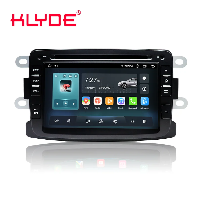 7" IPS Screen Android 13 Car Navi Stereo Audio CarPlay Auto Car Radio for Renault Dacia Duster/Logan/Sandero/Lodgy