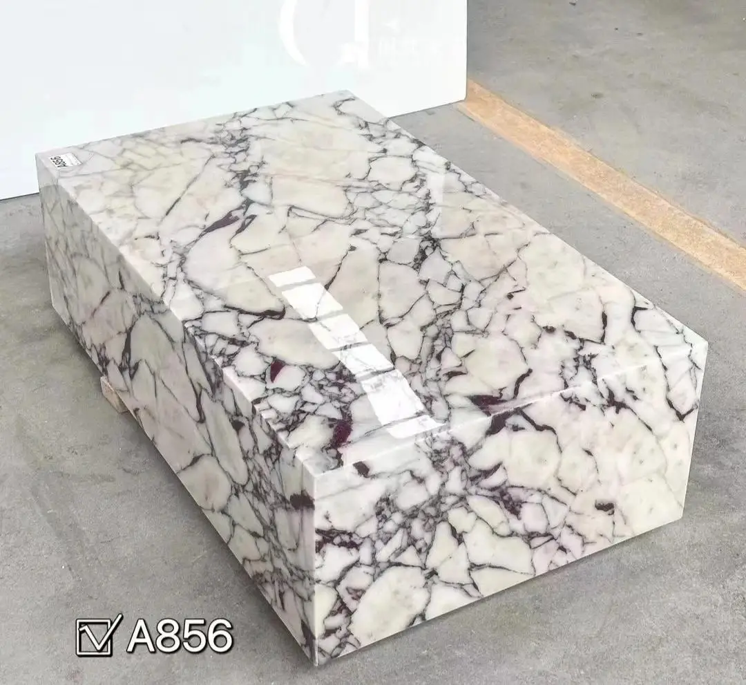 product paia stone furniture modern villa indoor coffee table low plinth luxury natural customized calacatta viola marble side table-5