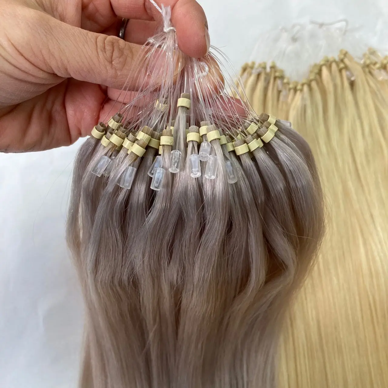 Factory Wholesale Price Feather Ftip Hair Extensions Plastic Nano F