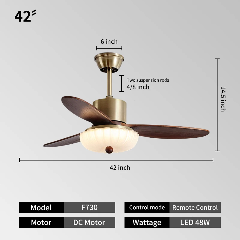 52in ceiling fans with light and remote dimmable 3cct reversible bldc motor abs blades for bedroom living room631-12