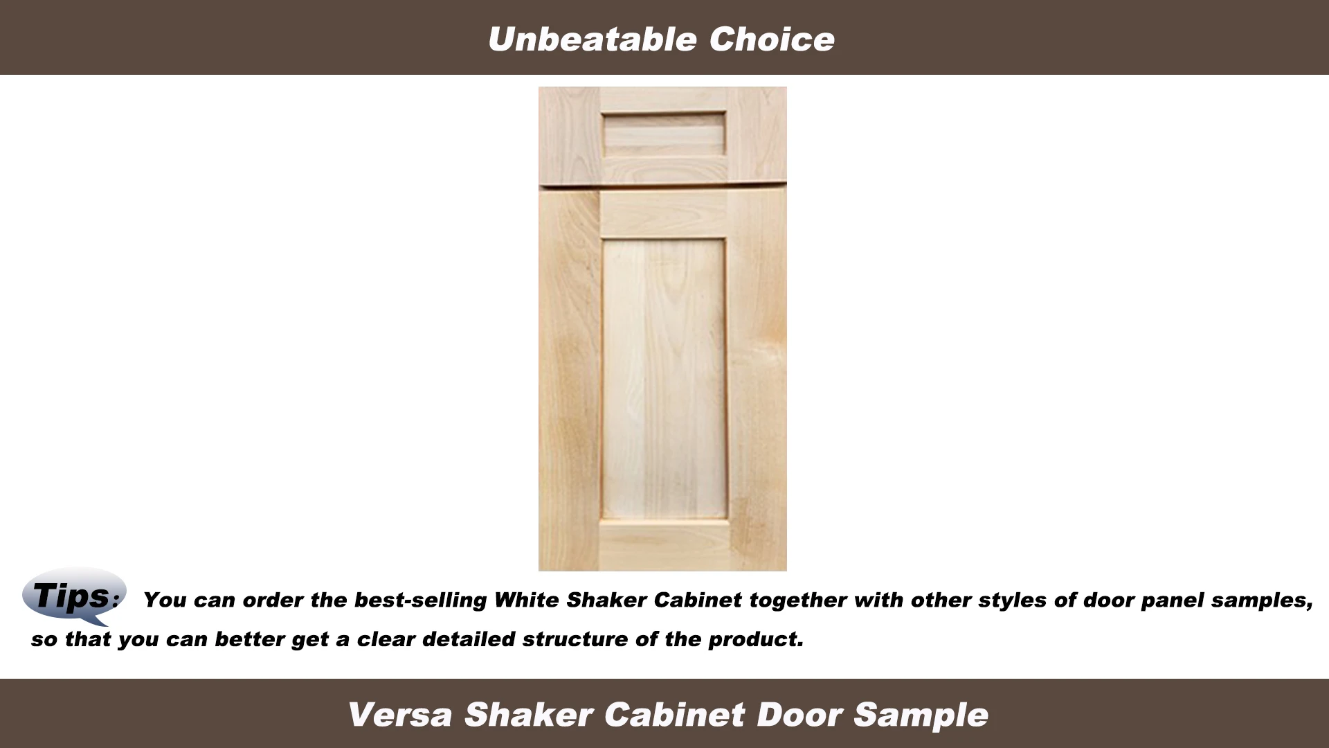 Unfinished Versa Shaker Flex Shaker Solid Birch Wood Kitchen Sample Doors Panel Us