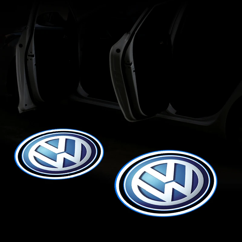 VOLKSWAGEN - Projecteur de logo de porte - Sans fil - Universel - Laser 3D  - Lumière