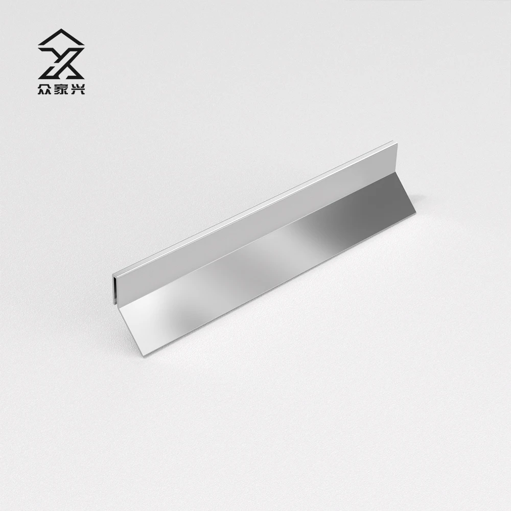 Hot Sell Square Shape Transition Wall Edge Profile Tile Trim stainless steel skirting board flooring Trim Edge factory