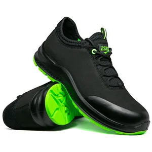 New Low-Top Anti-Velvet Upper Steel Toe Safety Shoes Double Density PU Sole Non-Slip Wear-Resistant for Construction Site