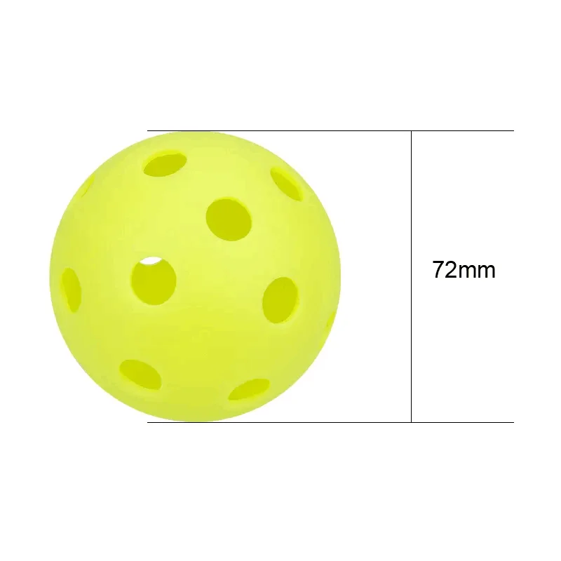 26 Holes 72mm Indoor Pickleball Balls With 6 Colors Plastic Practise ...