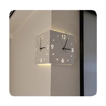 New Nordic Bed Wall Lamp Sensor Wall Lights Charging Clock Modern Wall Light Metal Living Room Plastic LED PVC Square 80 50000