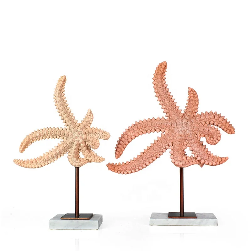 Resin Table Top Decor Base Home Decor Flocking Starfish Decoration Marble Resin & Marble & Metal 100pcs Europe SGS/SEDEX/BSCI